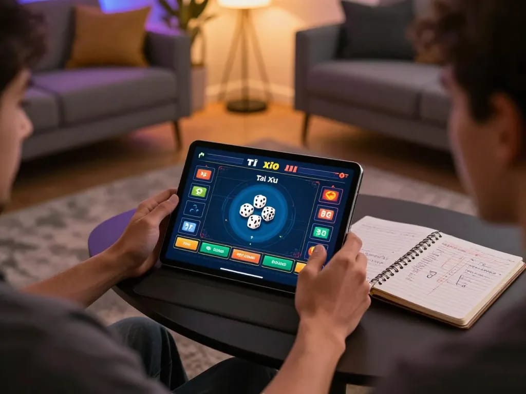 Engaging with Tài Xỉu online gaming interface, showcasing dynamic betting options and strategic gameplay.
