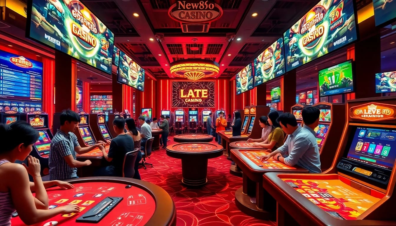 Exciting live casino gameplay at new88go.com showcasing diverse players and vibrant online gaming environment.