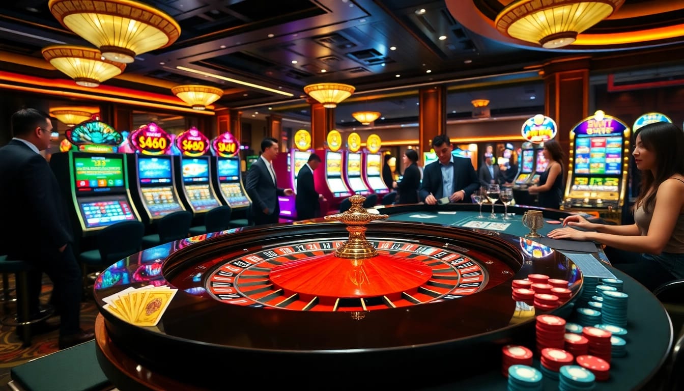 Experience the excitement of casino gaming on trang chủ luck8 with luxurious tables and vibrant action.