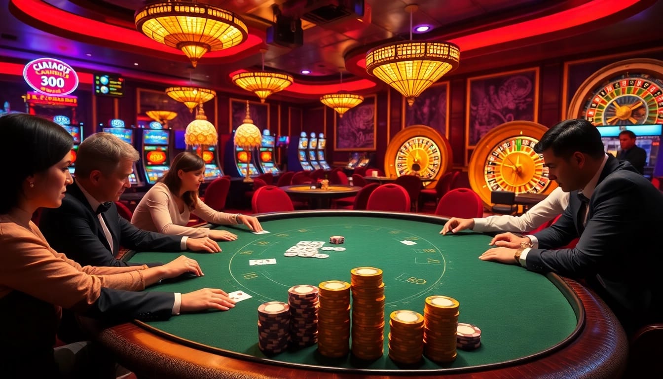 Experience high-stakes excitement at GG88 with poker players engaged in intense gameplay.