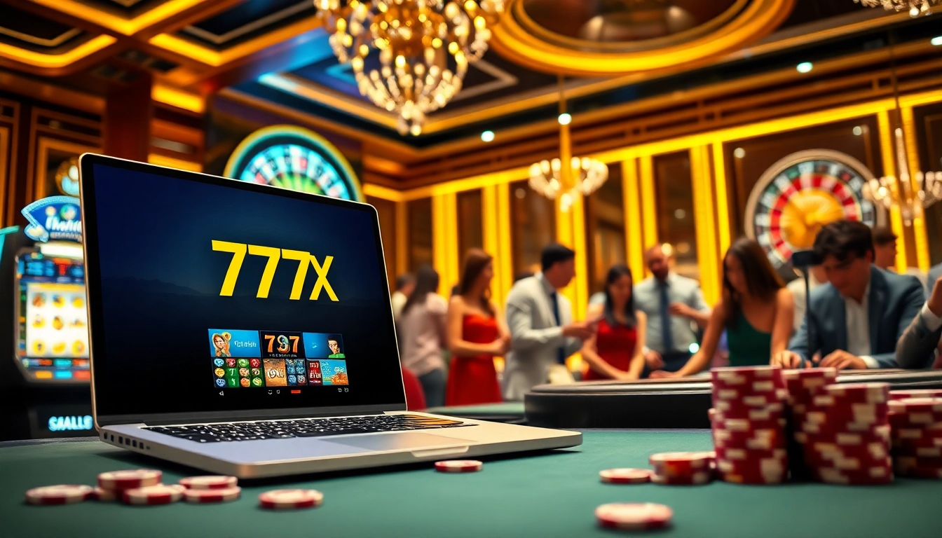 Experience thrilling gameplay at 777X com with vibrant casino visuals and engaging players.