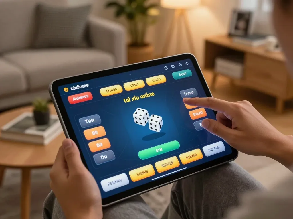 Engaging gameplay on the app tài xỉu online, showcasing a vibrant dice betting interface.