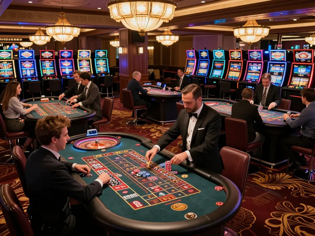 va88 players placing bets at roulette tables under warm casino lights