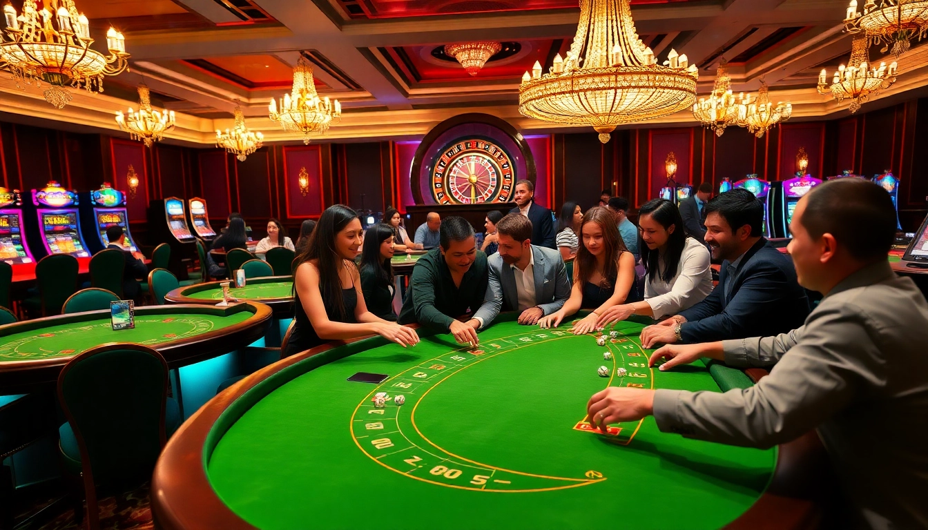 Experience exhilarating gameplay at ZX88 casino with vibrant tables and enthusiastic players.