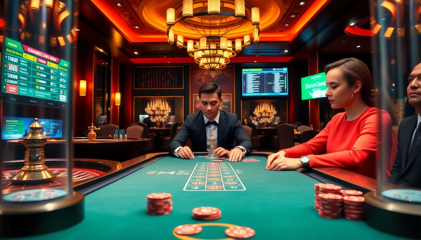 Players strategizing at a poker table highlighting uu88 .com for thrilling casino experiences.