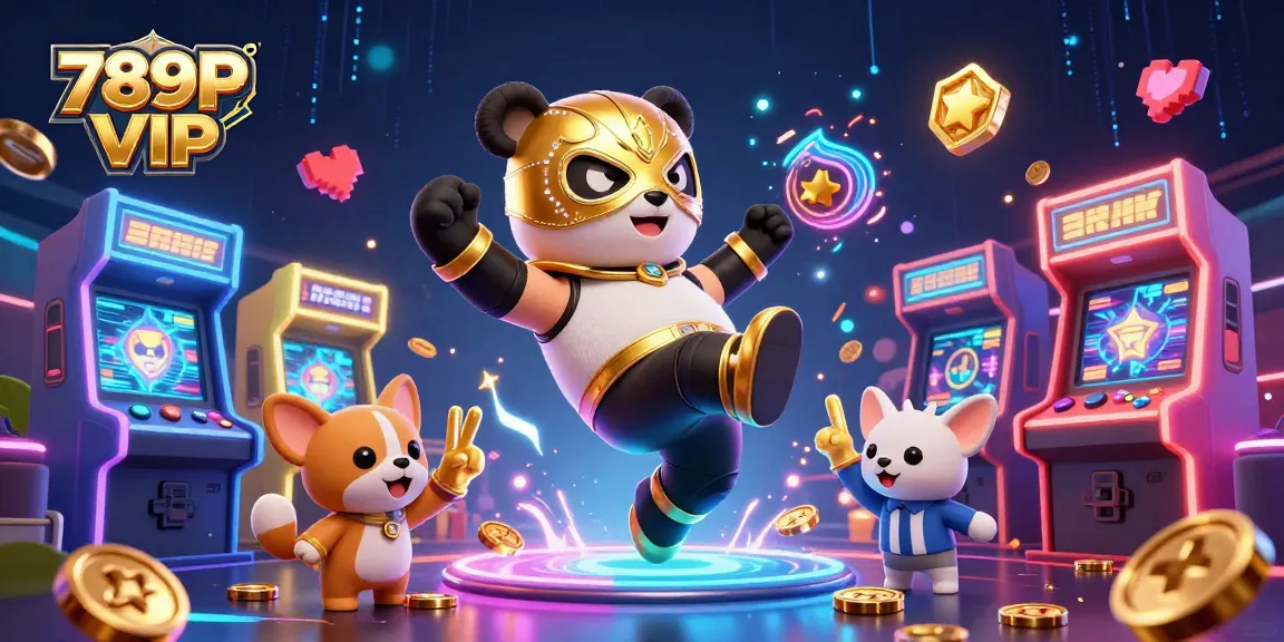 Engage with exciting 789P VIP gaming experiences in a vibrant, animated casino scene.