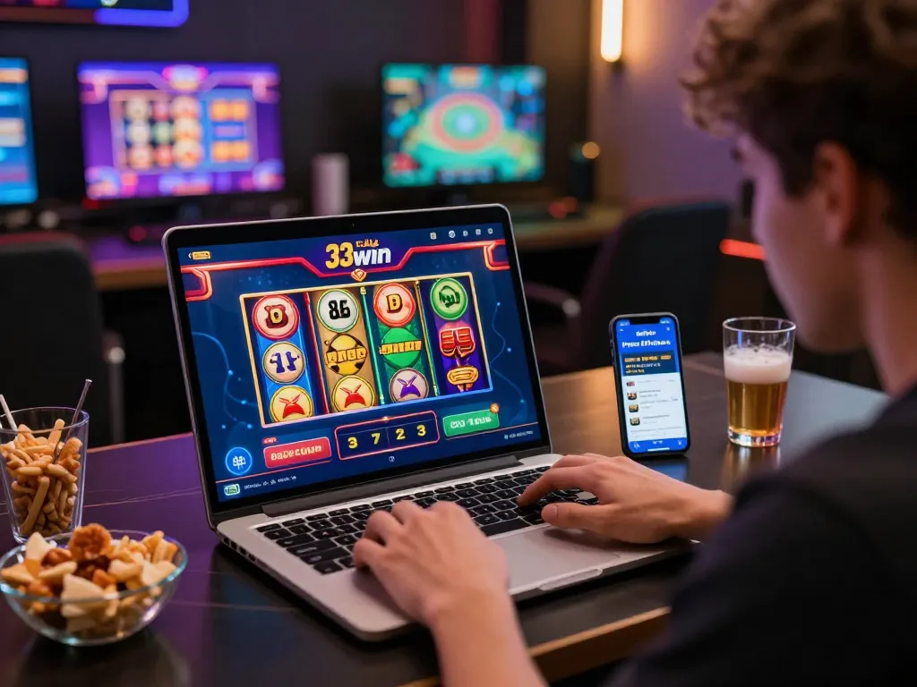 Engaging gaming experience at nhà cái 33win with vibrant online casino interface and dynamic atmosphere.