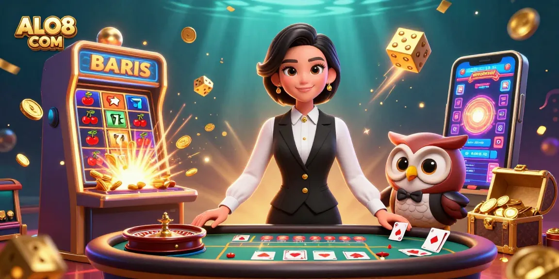 Experience the excitement of ALO8 COM with immersive casino scenes and captivating dealers.
