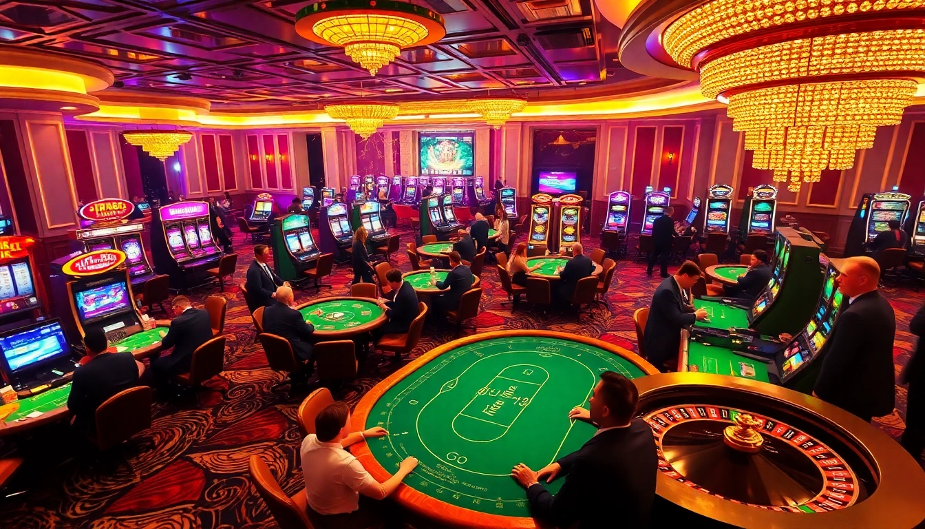 Enjoying a game at RR88 KJC's vibrant casino, featuring engaging poker and roulette action.