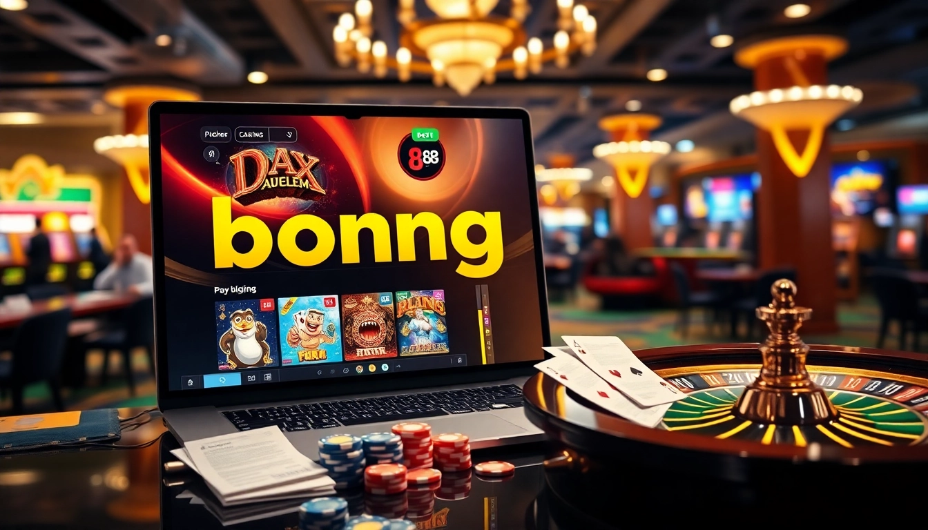 Engage with exciting online casino experiences at bong 88 with dynamic betting slips, chips, and a vibrant gaming interface.