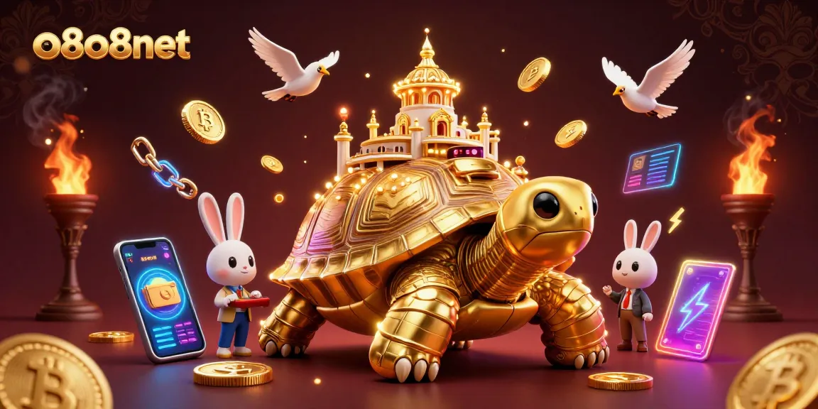 Experience thrilling wins with o8o8net as a colorful tortoise casino hosts a rabbit dealer.