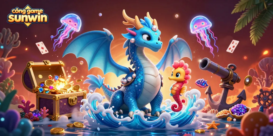 Experience thrilling gameplay at cổng game sunwin, with vibrant underwater scenes filled with treasure and excitement.