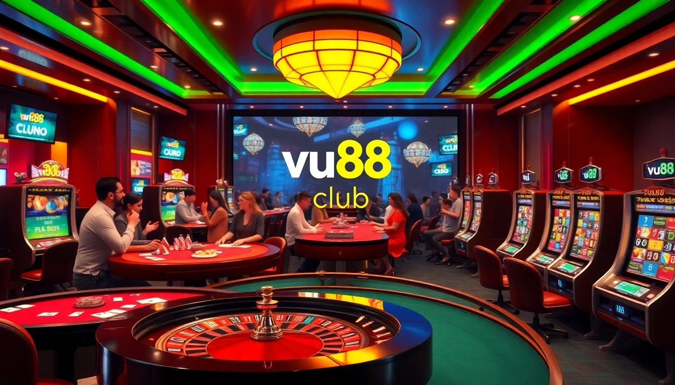 Experience vibrant online gaming at vu88 club with sleek casino tables and action-packed gaming.