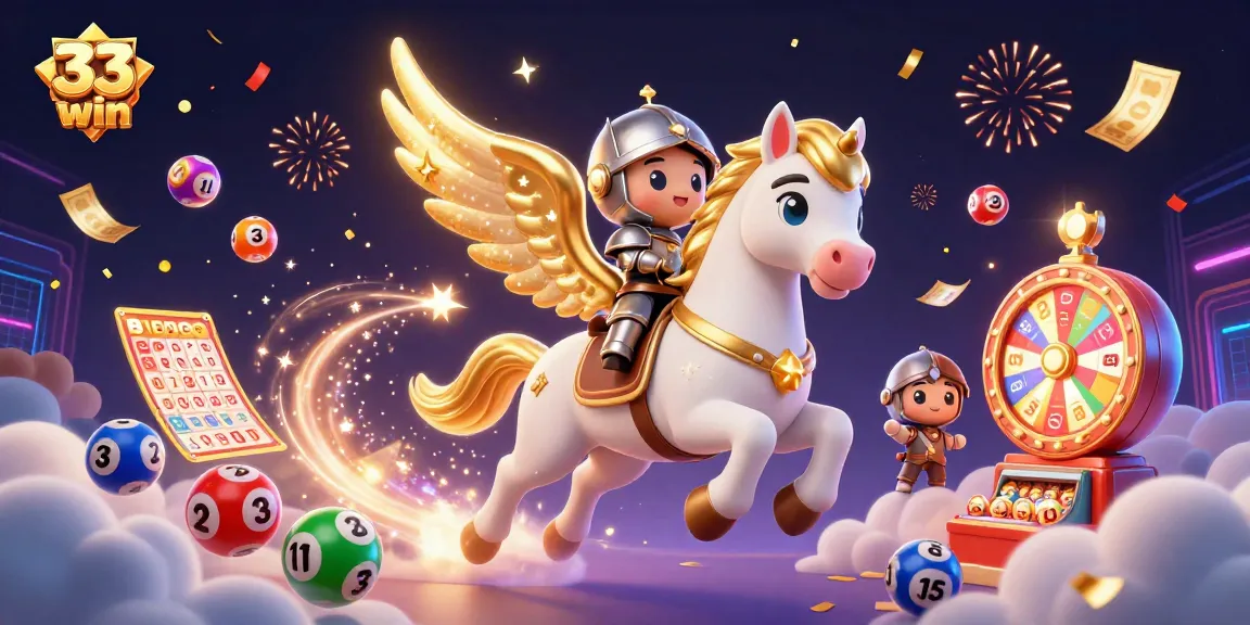 Experience the thrill of winning with 33 win in this vibrant casino scene filled with excitement.