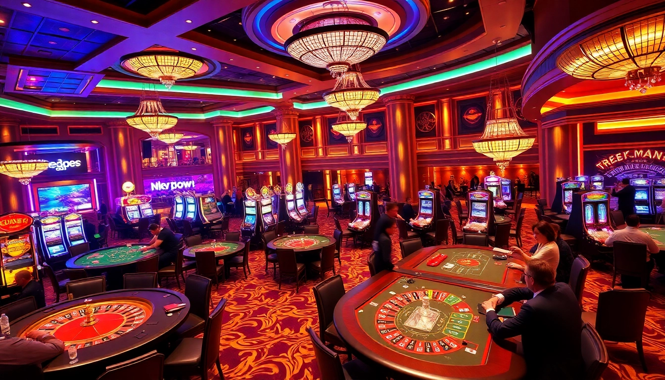 Experience thrilling gaming at tr88 casino with vibrant tables and excited players.