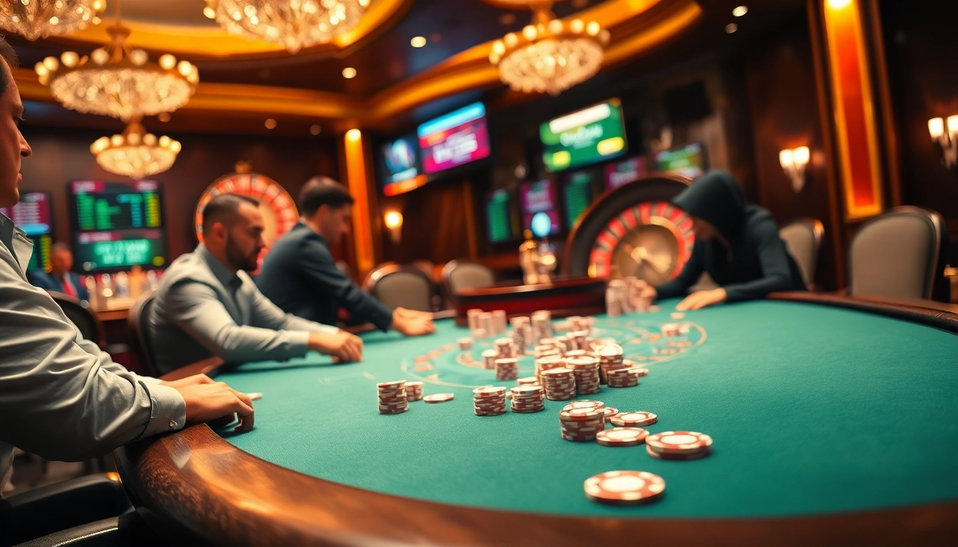 Experience the thrills of trực tiếp luongson with a vibrant casino atmosphere filled with high-stakes gaming.