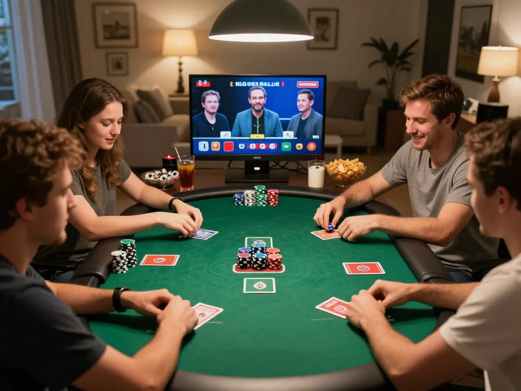Engaged players enjoying a vibrant QQ88 poker night with strategic gameplay and friendly competition.