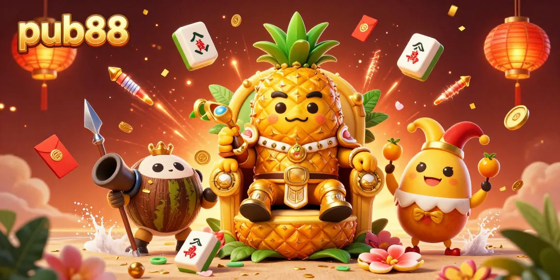 Experience exciting gaming at pub88 with vibrant characters in a lively casino setting.