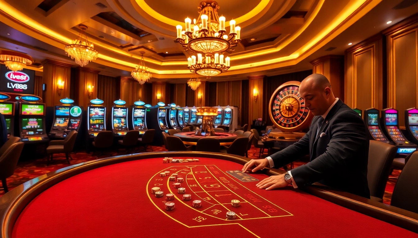 Experience high-stakes baccarat at lv88 with vibrant casino ambiance and expert dealers.