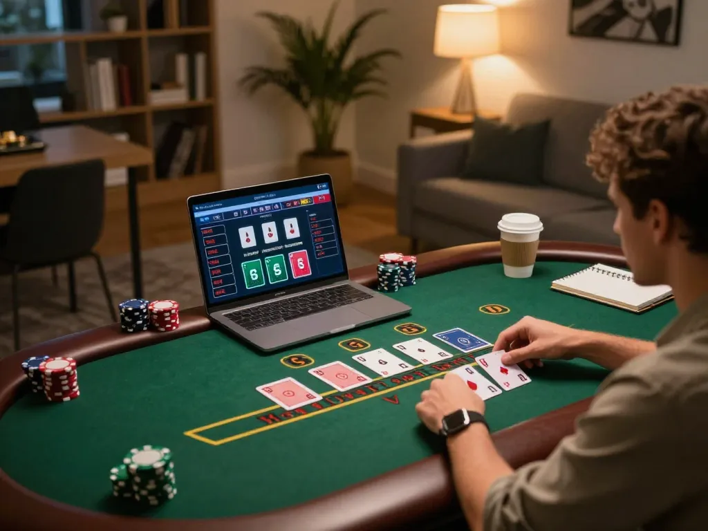 Engaging in strategic gameplay on onbet casino site with live dealer blackjack