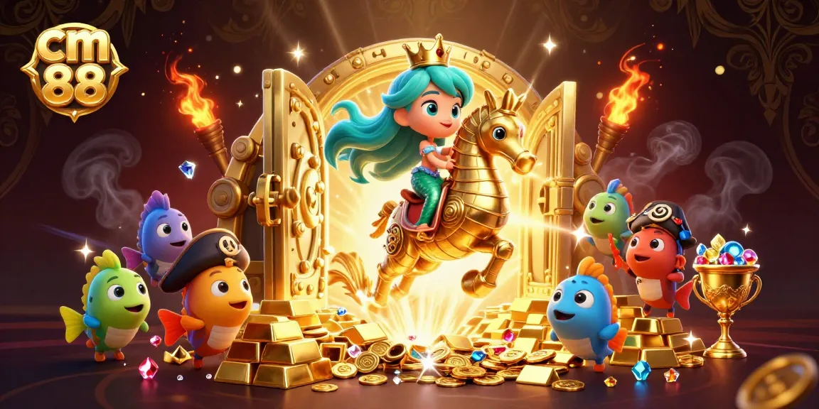Experience thrilling gameplay at cm 88 with gleaming treasure chests and colorful underwater adventures.