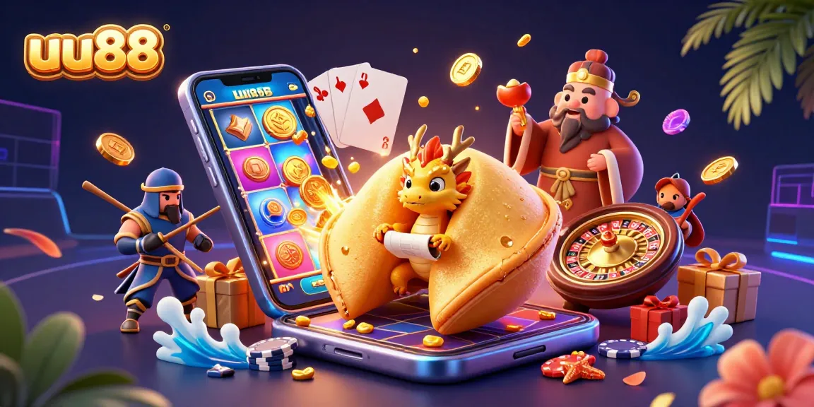 uu88 gamers enjoy thrilling adventures with a golden fortune cookie guarded by mystical warriors