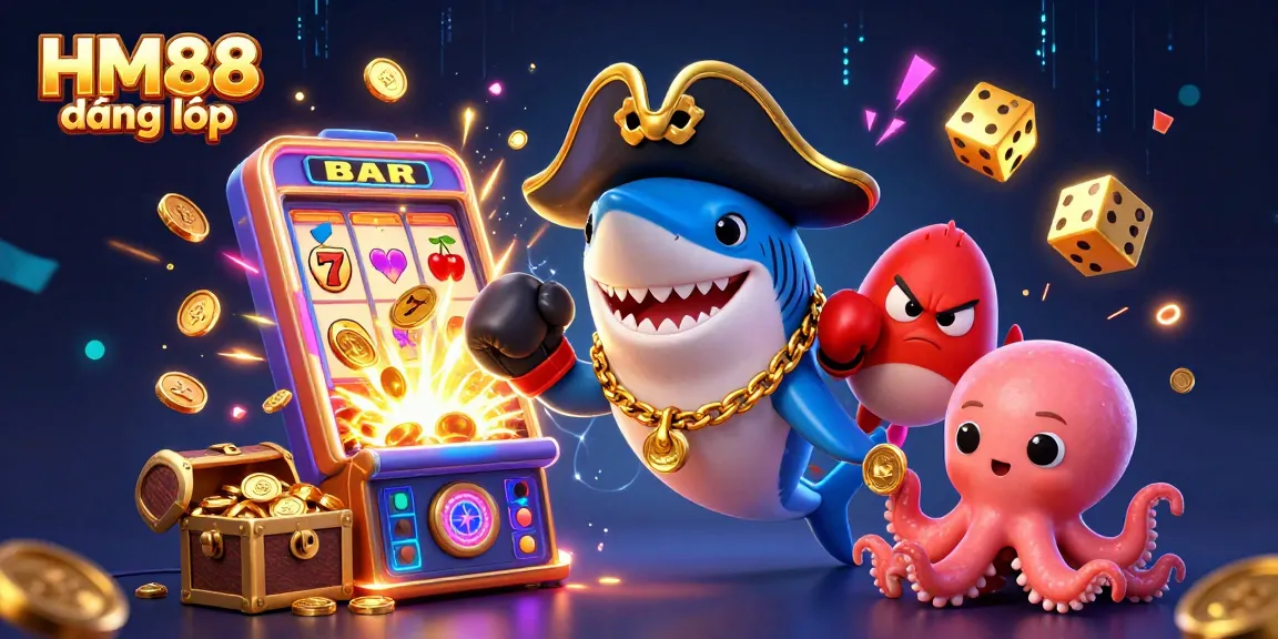 Spin the reels with HM88 đăng nhập featuring exciting characters and jackpot explosion of coins