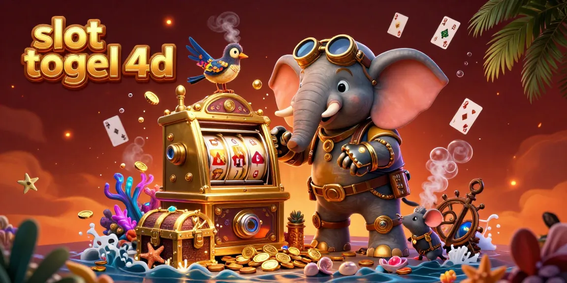 Play exciting slot togel 4d with a steampunk elephant slot machine, bursting treasures!