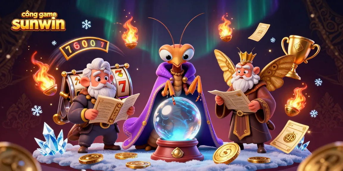 Engage with cổng game sunwin's exciting gaming experience through a vibrant, mystical casino scene.