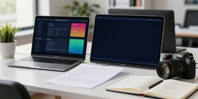 SEO specialist analyzing instant indexing metrics in a modern marketing workspace.