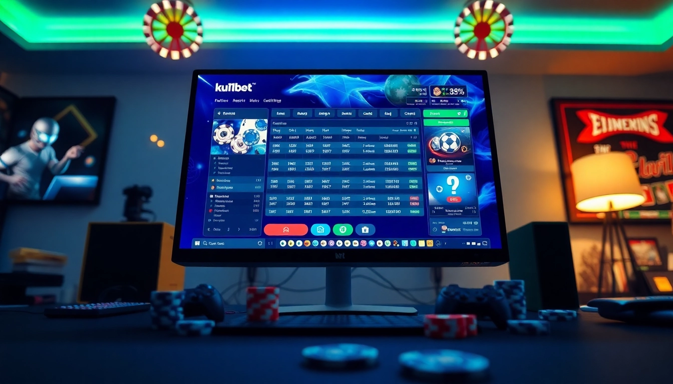 Engaging online betting scene showcasing ku11bet with vibrant colors and a modern interface.