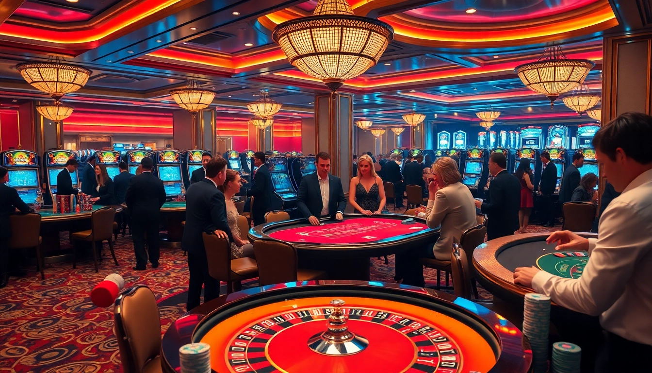 SODO66 players thrill at elite casino games surrounded by stunning decor and vibrant lights