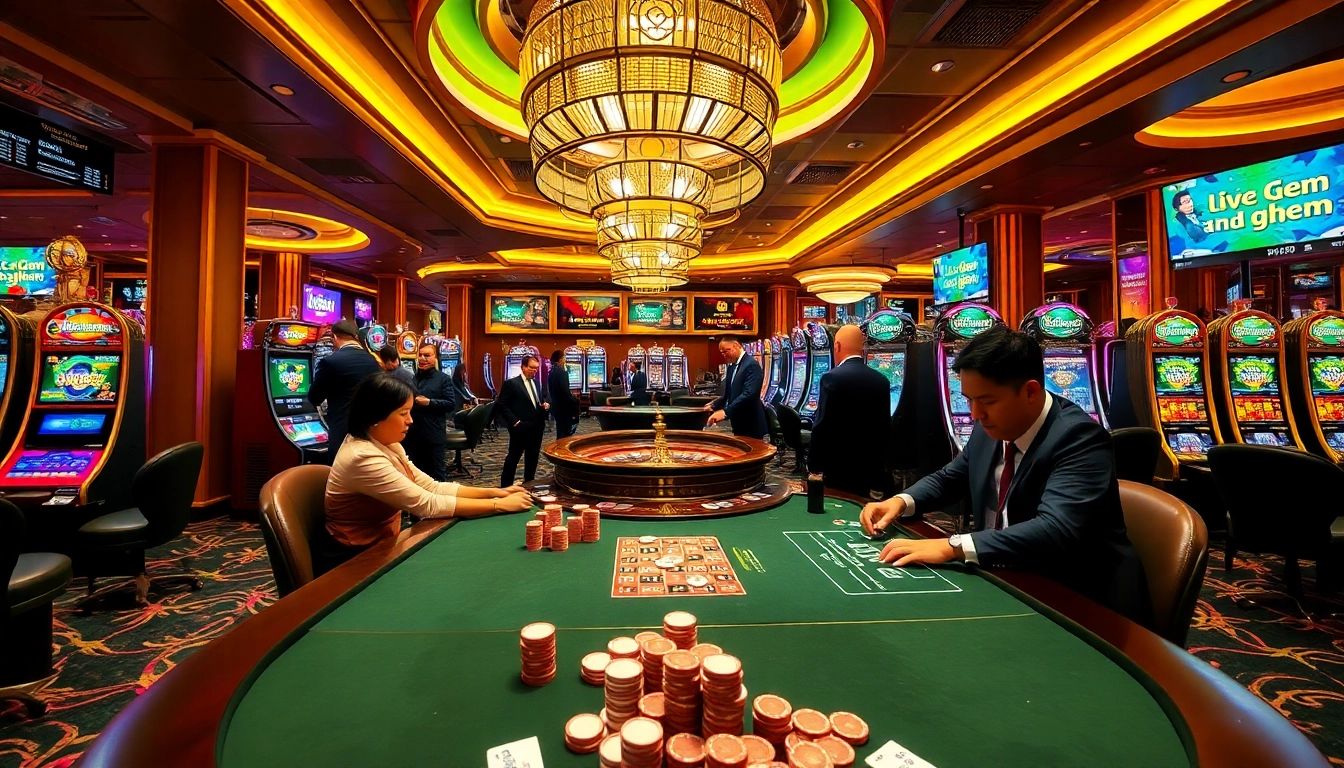 Experience the thrill of winning with lc88 gem in a vibrant casino atmosphere filled with exciting games.