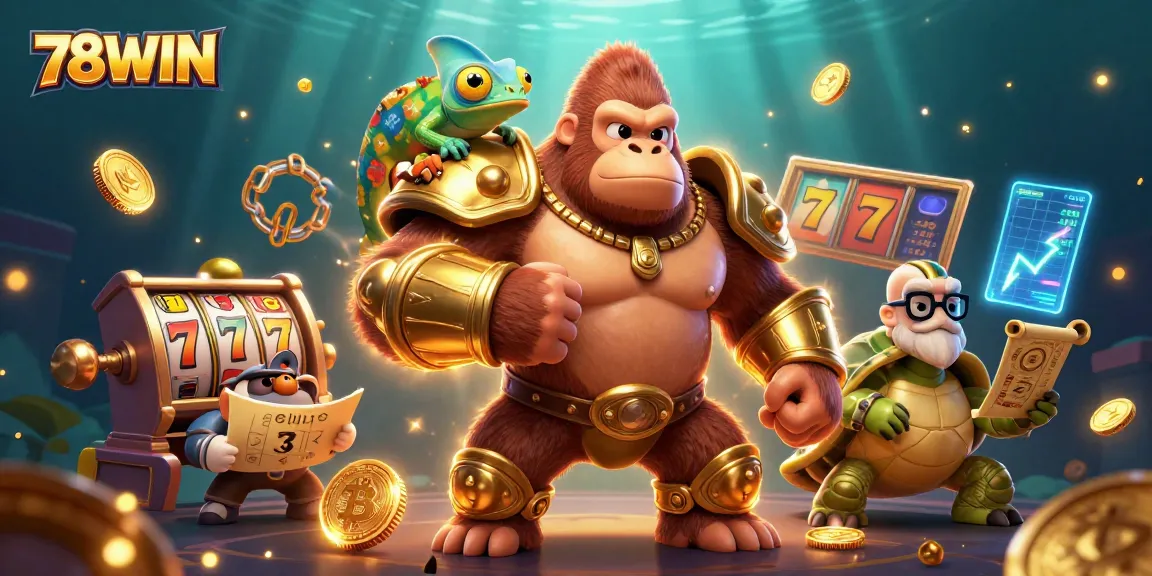 Experience thrilling gameplay at 78WIN with a vibrant casino scene illustrating excitement and action.