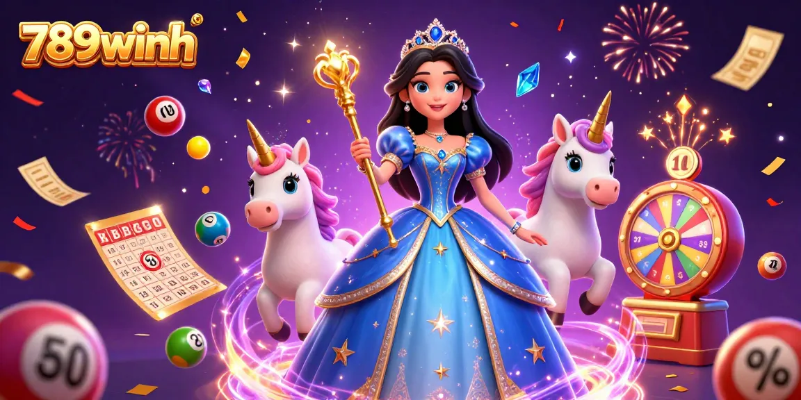 Play thrilling games at 789winh with vibrant prize wheels, lottery balls, and a royal casino atmosphere.