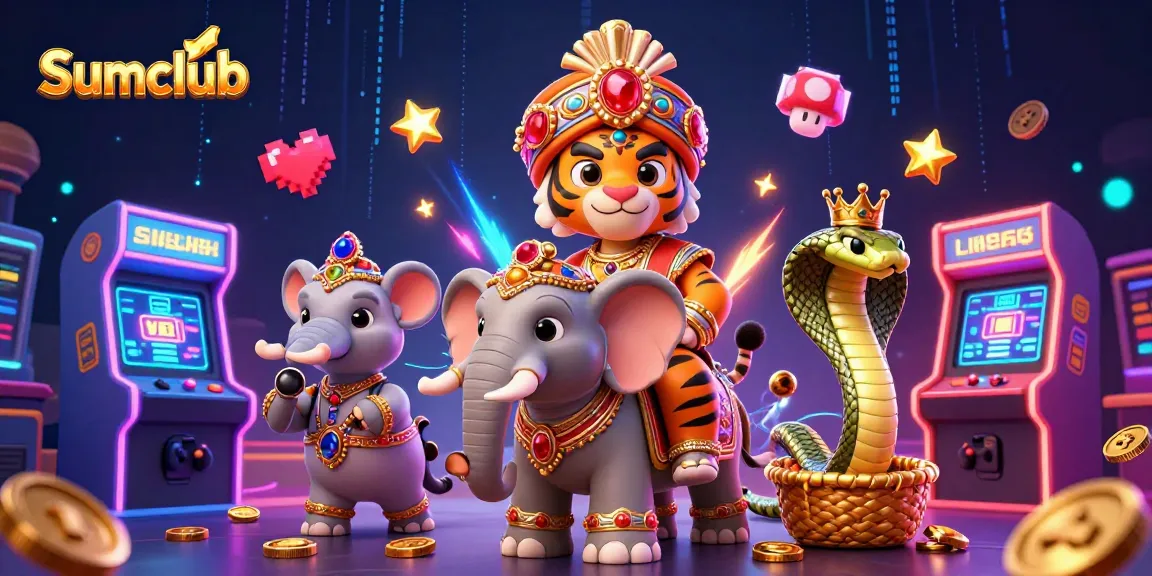 Win big at Sumclub with an exciting 3D casino adventure featuring colorful gaming elements.