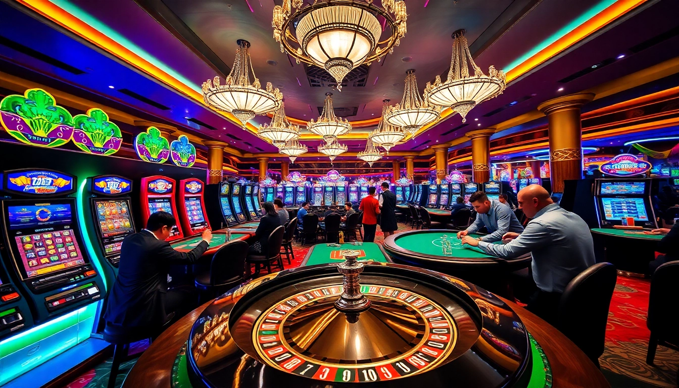 Experience the thrill of gaming at 78WIN with vibrant casino tables and lively betting action.
