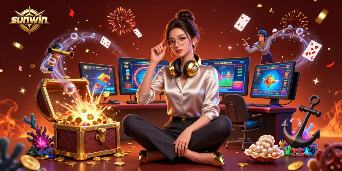 Experience the thrill of gaming at sunwin with vibrant scenes of casino action and immersive gameplay.