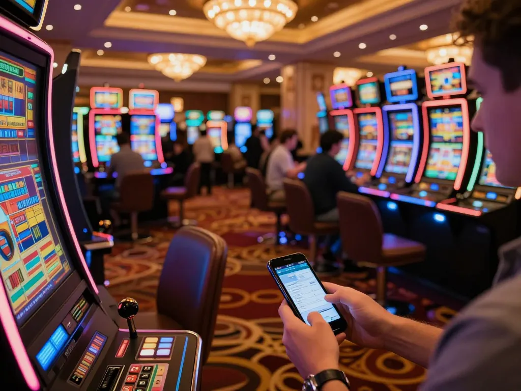 Experience luckywin win at the vibrant casino floor with exciting slot machines and players engaged in dynamic gameplay
