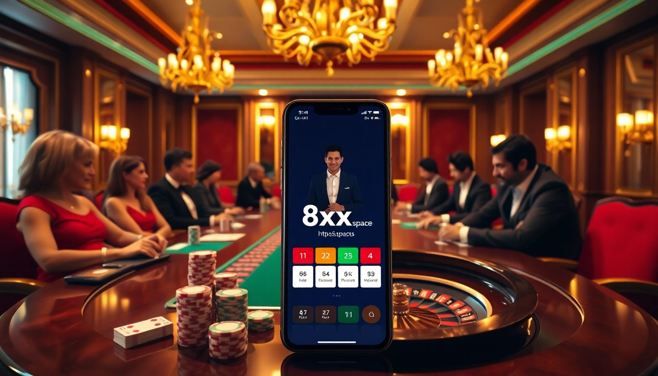 Experience luxury gambling with poker players at https://8xx.space/ showcasing thrilling action and vibrant casino elements.