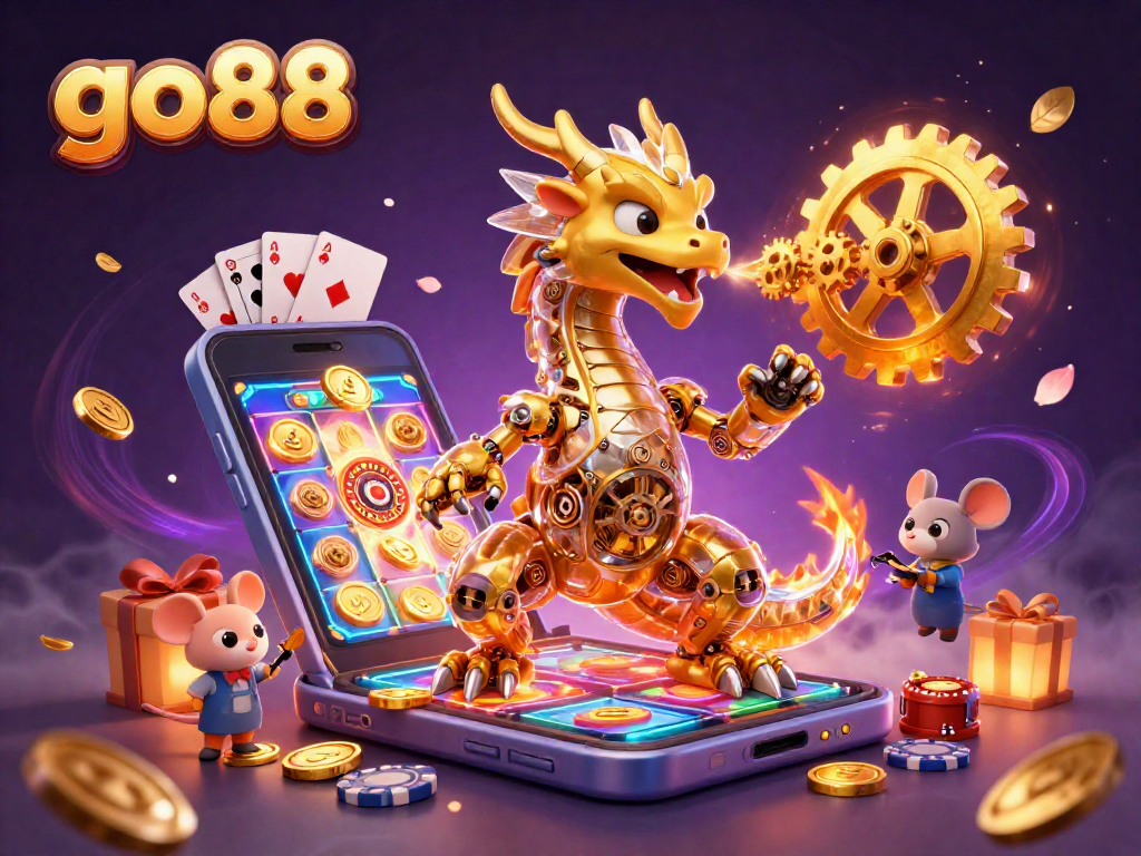 Experience excitement and wins with go88 as the golden dragon breathes gaming gears in action.