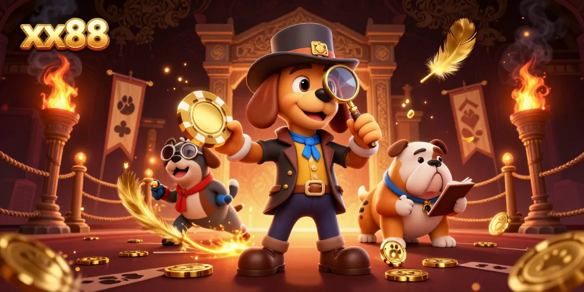 Join xx88 as the detective bloodhound uncovers poker chip clues in a vibrant casino world.