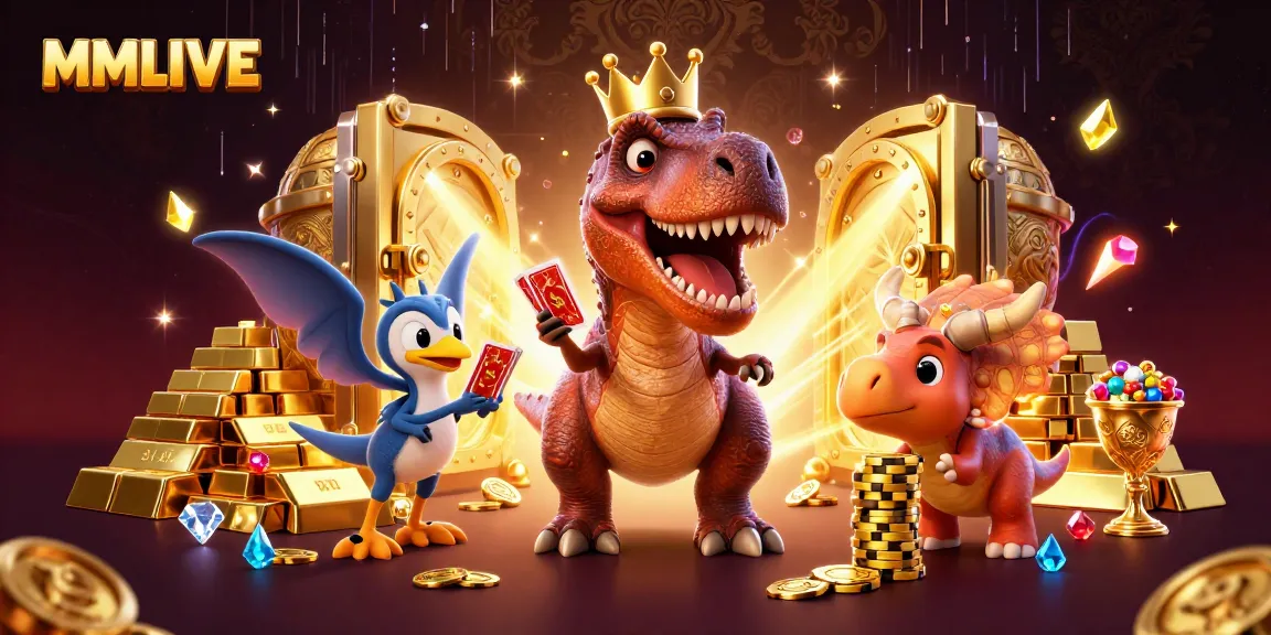MMLIVE features friendly animated characters and rich casino elements, ideal for online gaming entertainment.