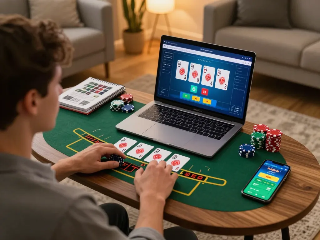 Player exploring RR88's online casino platform with engaging gameplay and strategic options