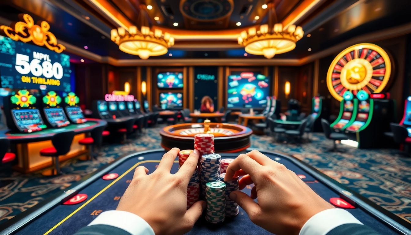 Engaging customers at gg88vn asia casino with vibrant gaming tables and exciting betting activities.