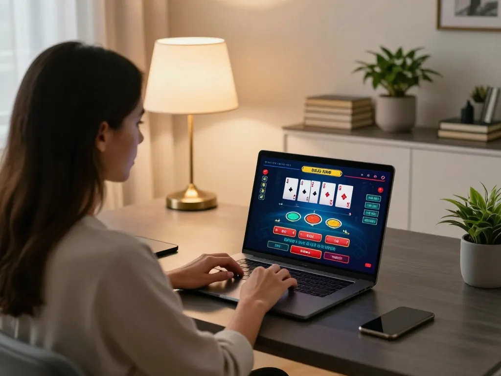 Join the online blackjack excitement at https://go8.agency/ while experiencing strategic gameplay in a stylish home setting.