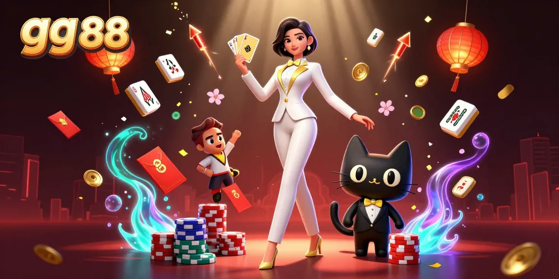 Experience thrilling action at gg 88 with a glamorous dealer and striking casino elements