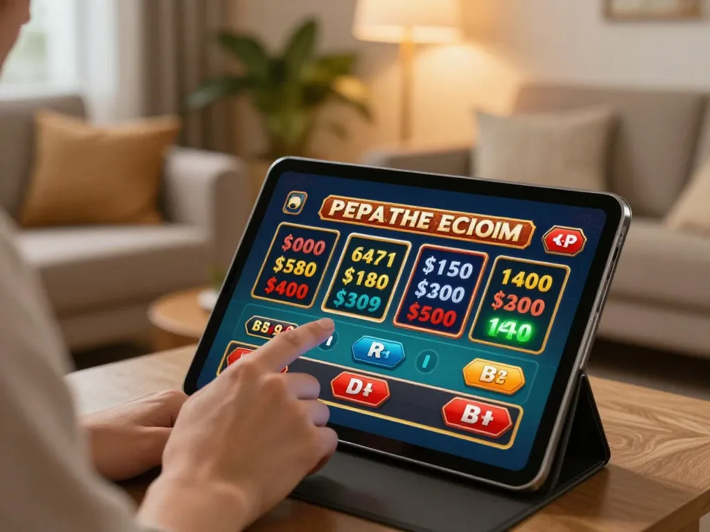 Engaging tablet gaming scene showcasing Link Vin88 chính thức for online betting strategies.