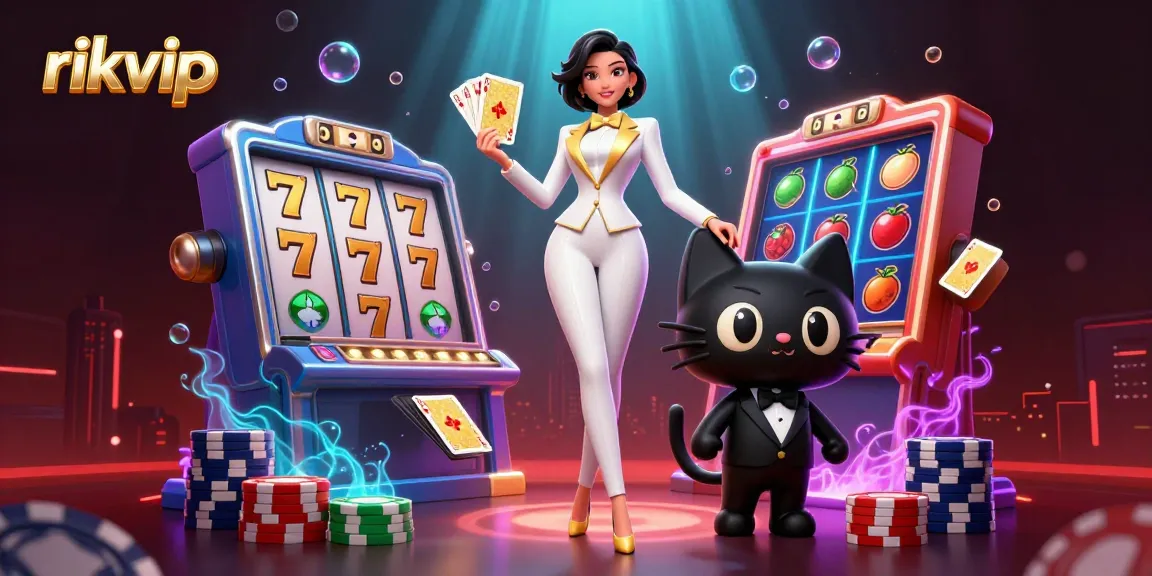Experience the excitement of rikvip with vibrant casino elements and a glamorous atmosphere.