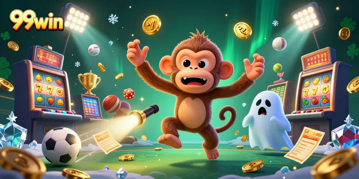 Join the action with 99win's haunted casino experience featuring mischievous characters and dynamic gaming elements.